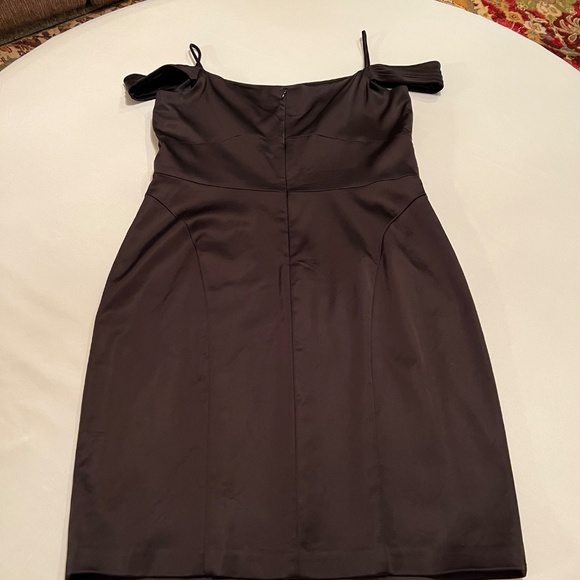 David Meister Cold Shoulder Cocktail Dress Black Sz14 - Picture 11 of 14